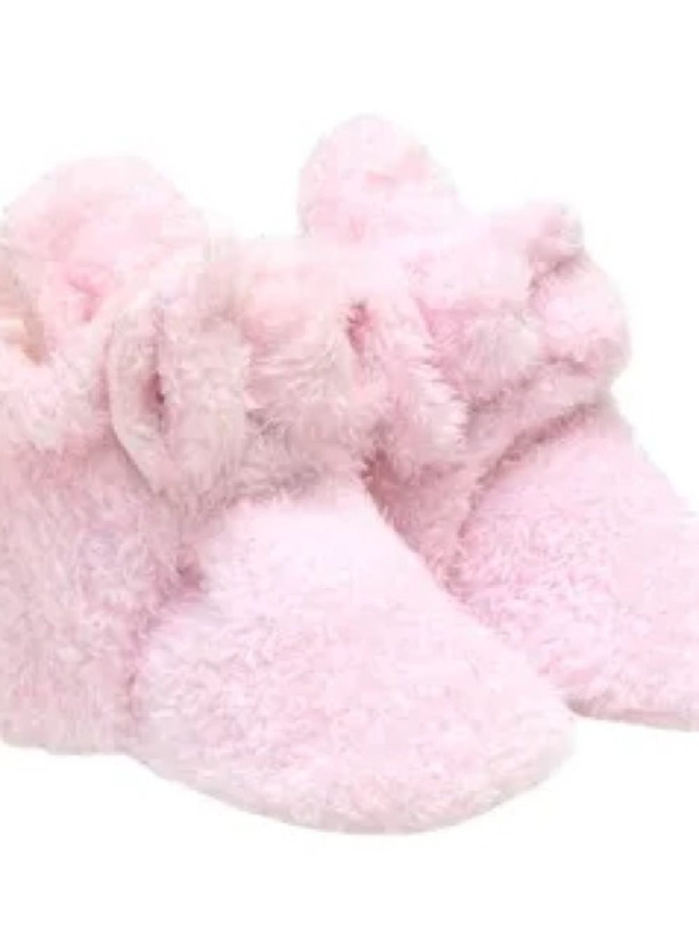 Robeez Pink Fuzzy faux fur Snap Booties